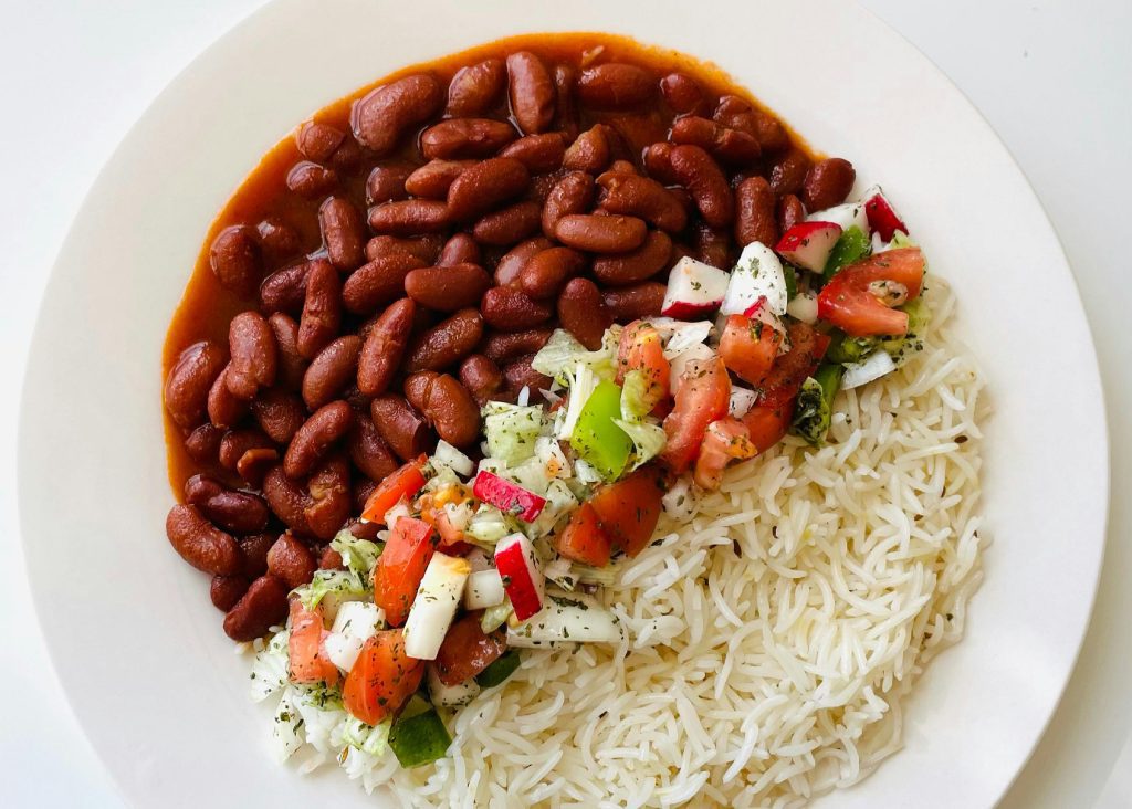 Are beans and lentils considered high quality protein sourced when eaten with rice?